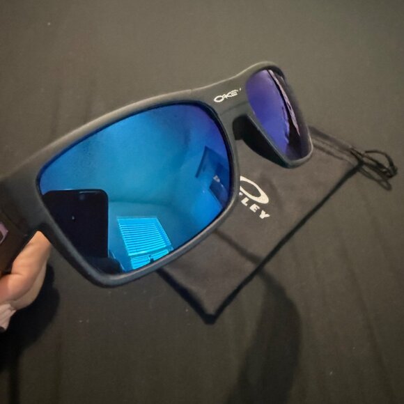 Oakley Two Face Mens Sunglasses Blue Reflective Lenses - Picture 7 of 9